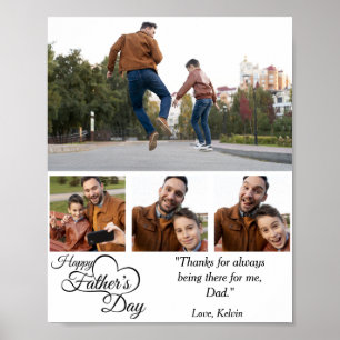 Happy Father's Day Custom Photo Poster