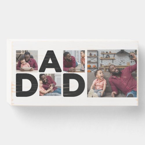 Happy Fathers Day Custom Photo Wooden Box For Dad