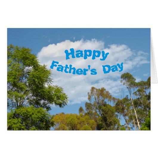 "Happy Father's Day" Customisable Cards (Front Horizontal)