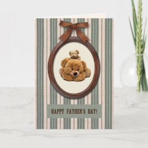 Happy Father's Day Cute Teddy Bears Card