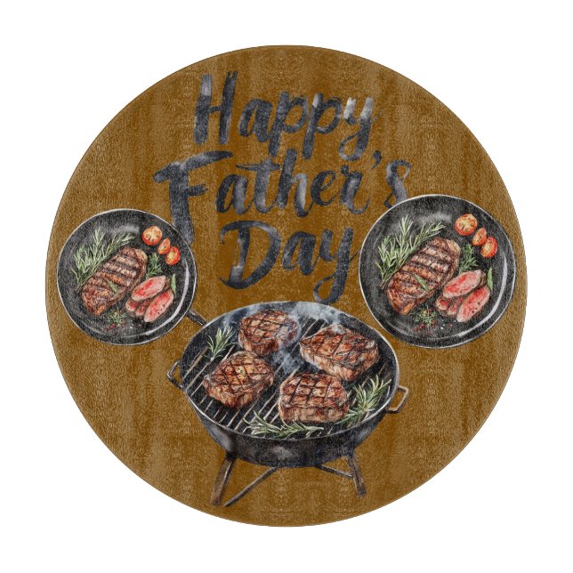 Happy Father's Day Cutting Board (Front)