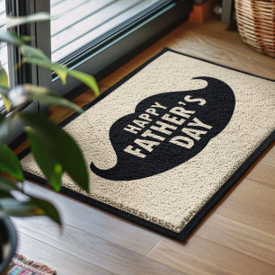 Happy Father's Day Dad Beard Fiber Doormat