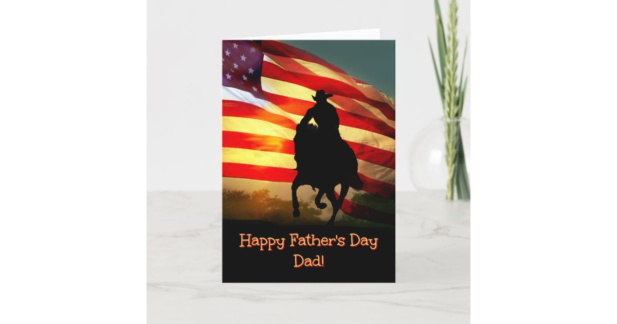 Happy Fathers Day Dad Card Cowboy Country Cards 2506