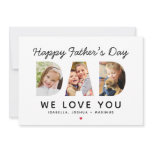 Happy Fathers Day Dad Custom Photo Collage Card Happy Fathers Day Dad Custom Photo Collage Card