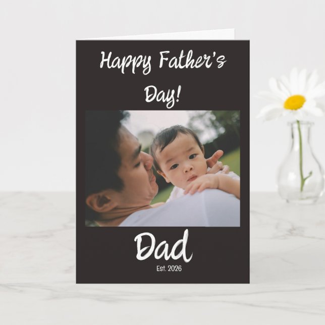Happy Father's Day dad established Card (Small Plant)