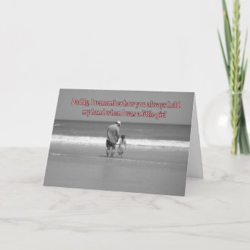 Happy Father's Day Dad From Daughter Card by Gigglesandgrins at Zazzle