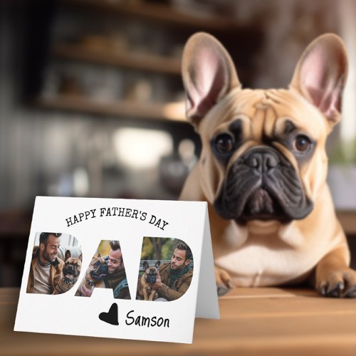 Happy Fathers Day Dad From Dog Photo Template