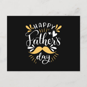 Happy Fathers Day Dad Gift For Daddy Announcement Postcard