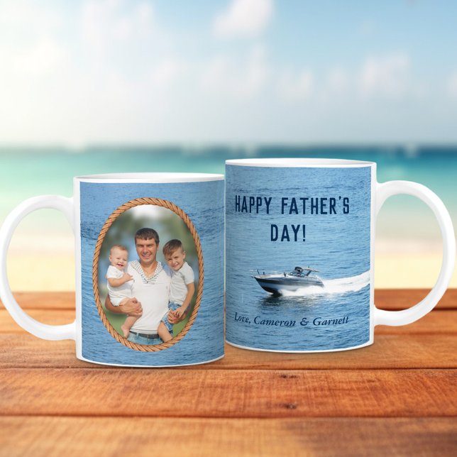 Happy Fathers Day Dad Photo Customized Coffee Mug (Creator Uploaded)