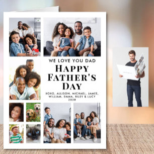 Happy Father's Day Dad Photo Jumbo Card