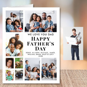 Happy Father's Day Dad Photo Jumbo Card