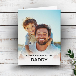 Happy Father's Day Daddy Custom Photo Card