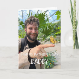 Happy Father's Day Daddy Custom Photo Card