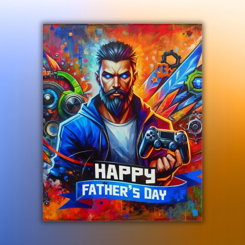 Happy Fathers Day Daddy Gamer  Acrylic Print