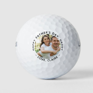 Happy Father's Day Daddy Photo Golf Balls