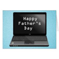 Happy Fathers Day Dads Laptop Card