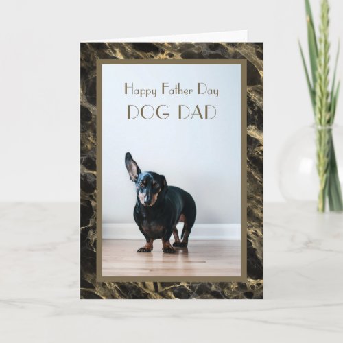 Happy Fathers Day Dog Dad Photo Card