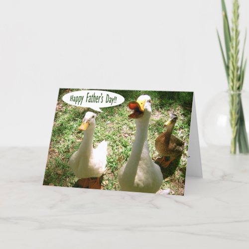 Happy Fathers Day _ Ducks Card