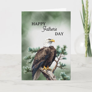 Happy Father's Day Eagle On A Branch Card