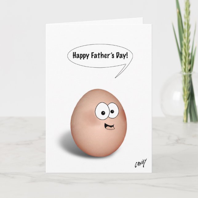 Happy Father's Day! Egg card. Card (Front)