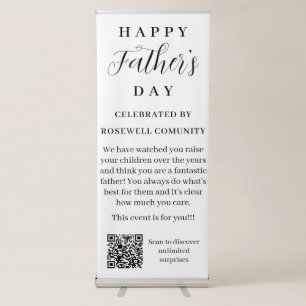 Happy Father's Day Event Welcome Retractable Banner