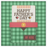 Happy Father's Day Fabric