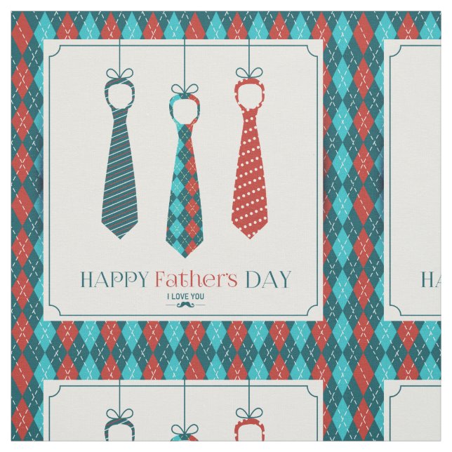 Happy Father's Day Fabric (Swatch)