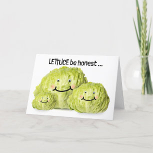 Happy Fathers Day Father Lettuce Dad Joke Humor Holiday Card