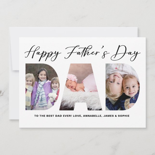 Happy Father's Day | Father's Day Photo Holiday Card (Front)