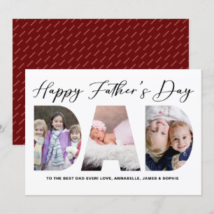 Happy Father's Day Father's Day Photo Holiday Card