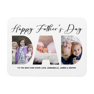 Happy Father's Day   Father's Day Photo Magnet