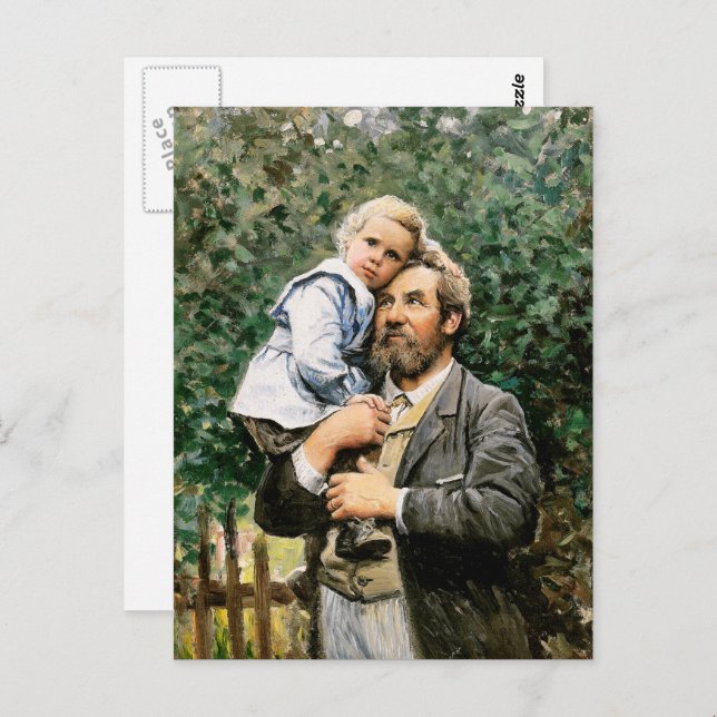 Happy Father's Day. Fine Art Postcard (Front/Back)