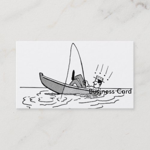 Happy Fathers Day _ Fishing Boat Business Card