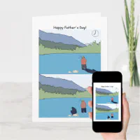 Funny Fishing Father's Day Card