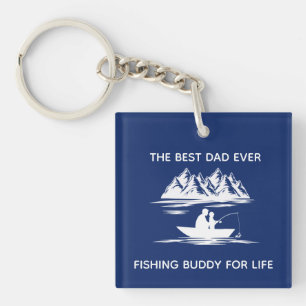 Happy Father's Day Fishing Keychain