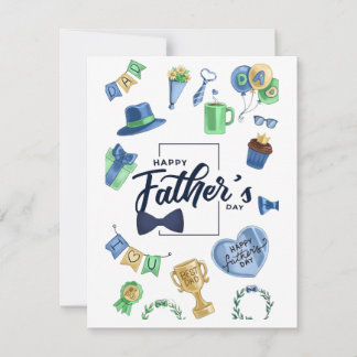 Happy Father's Day Flat Note Card