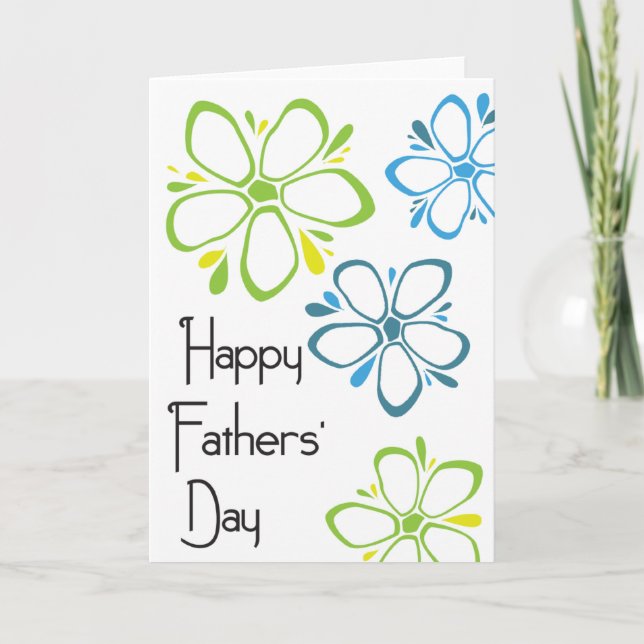 Happy Fathers' Day - Flowers Card (Front)
