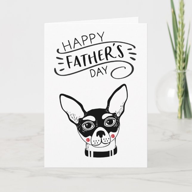 Happy Father's Day for Dog Dad | Chihuahua Card (Front)