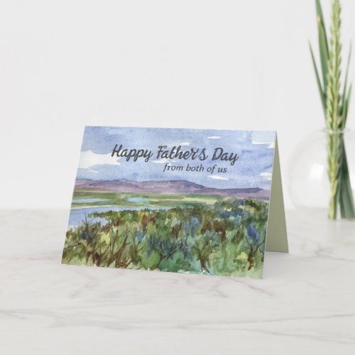 Happy Father's Day From Both Of Us Card