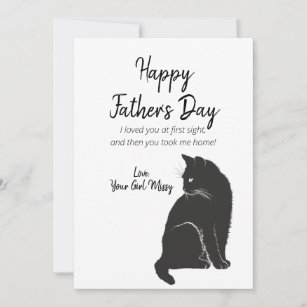 Happy Father's Day From Cat Holiday Card