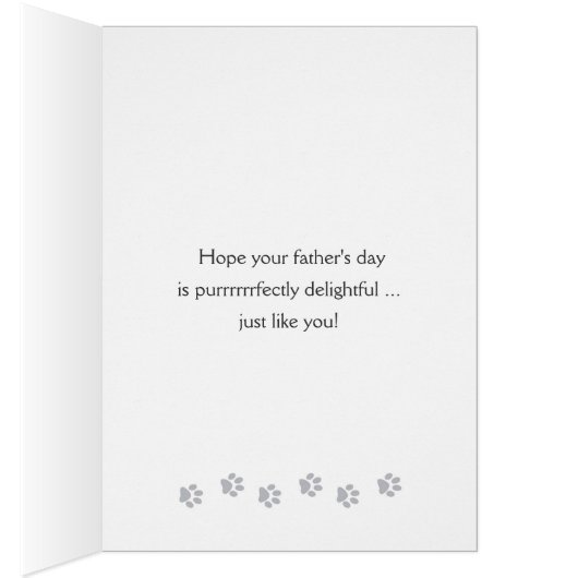 Happy Father's Day from Cats - photo (Inside (Right))