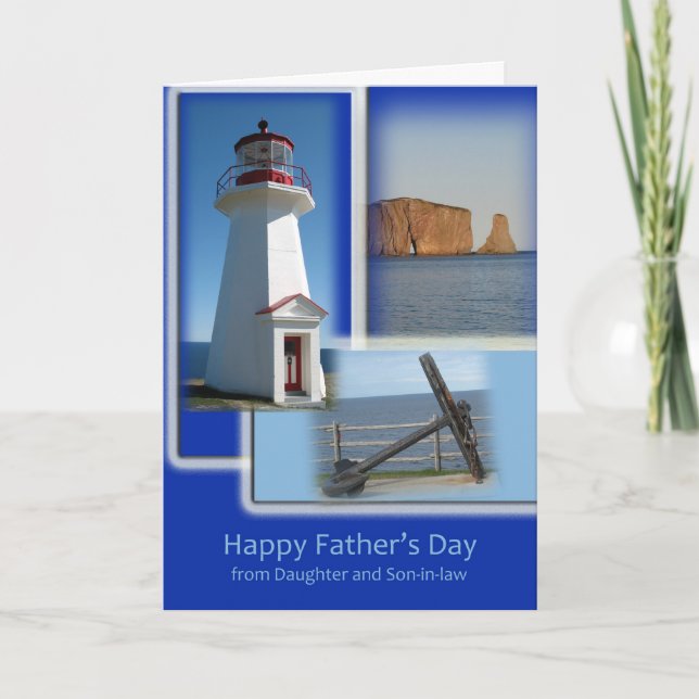 Happy Father's Day - From Daughter and Son-in-law Card (Front)