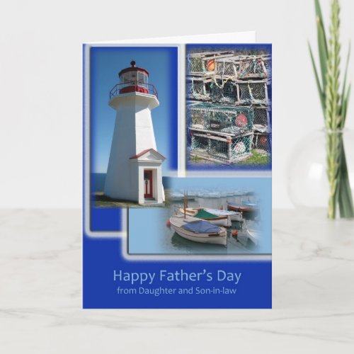 Happy Fathers Day _ From Daughter and Son_in_law Card