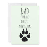 Happy Fathers Day From Dog Holiday Card Happy Fathers Day From Dog Holiday Card
