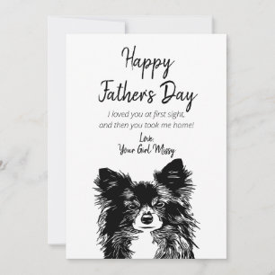 Happy Father's Day From Dog Holiday Card