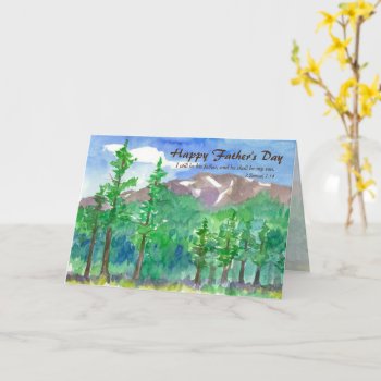 Happy Father's Day From Son Bible Verse Card by CountryGarden at Zazzle