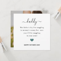 happy father's day from the bump heart glitter  ca