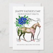 Happy Father's Day From The Horse Holiday Card