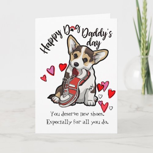 Happy Fathers Day from your Corgi Dog Card