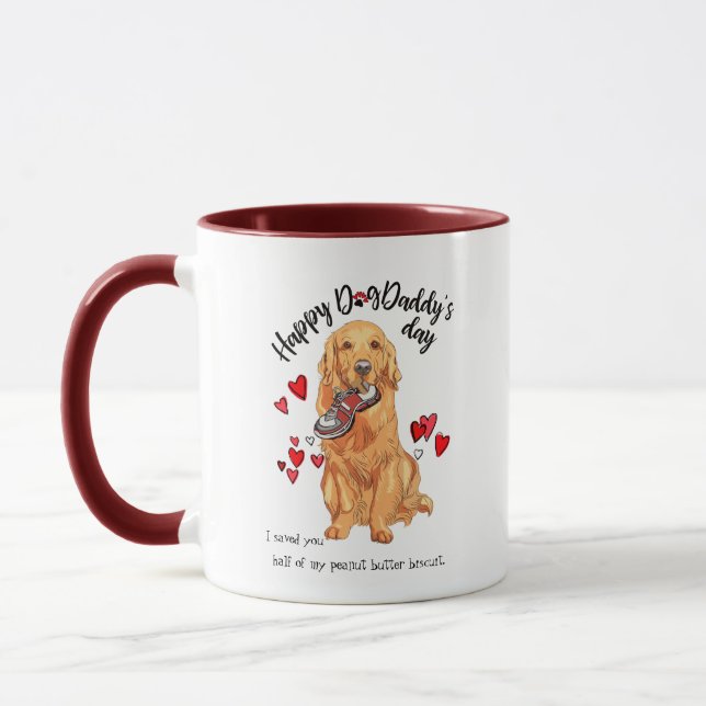 Happy Father's Day from your Golden Retriever Mug (Left)